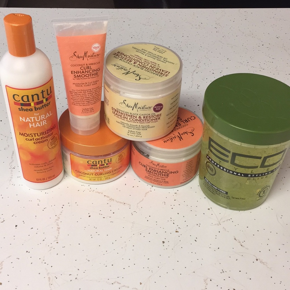 Cantu, shea moisture, eco gel